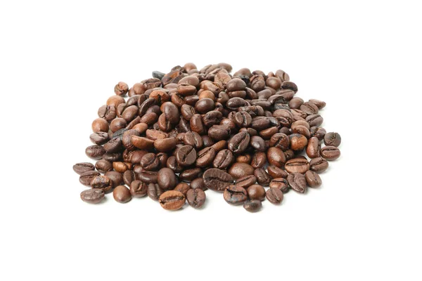 Fresh Coffee Seeds Isolated White Background — Stock Photo, Image