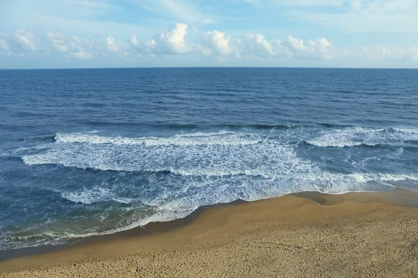 Mar Con Olas Hermosa Playa Arena — Foto de Stock