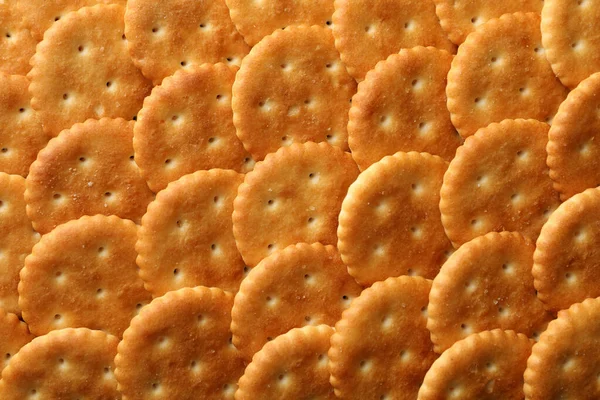 Lekkere Cracker Koekjes Hele Achtergrond Close — Stockfoto