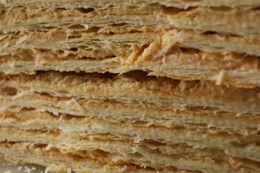 Arka planda nefis Napolyon pastası, kapat.