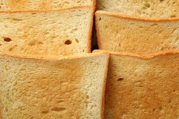 Chutné Toast Chleby Celém Pozadí Zavřít — Stock fotografie