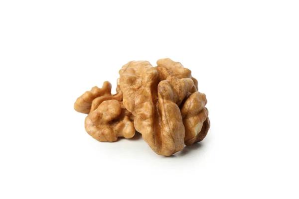 Tasty Walnuts Isolated White Background Close — Stock Photo, Image