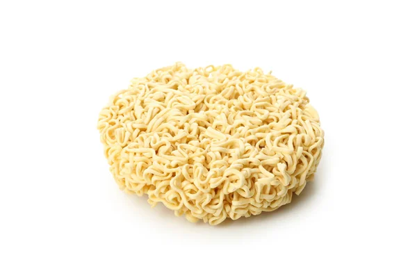 Uncooked Instant Noodles Isolated White Background — Stock Photo, Image