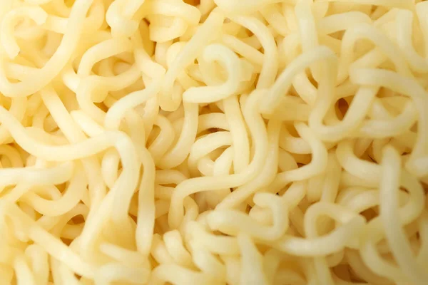 Macarrão Instantâneo Cozido Todo Fundo Macro — Fotografia de Stock