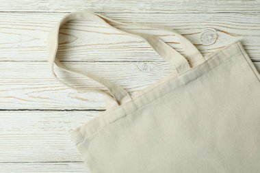 Tahta arkaplanda yankı torbası, metin için boşluk