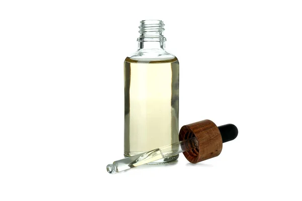 Dropper Bottle Oil Isolated White Background — Stock Photo, Image