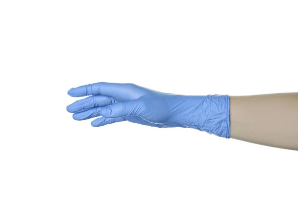 Hand Medical Glove Isolated White Background — Stock Photo, Image