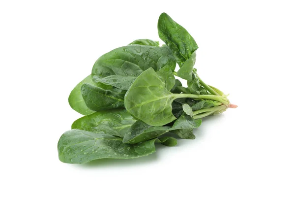 Raw Fresh Spinach Isolated White Background — Stock Photo, Image