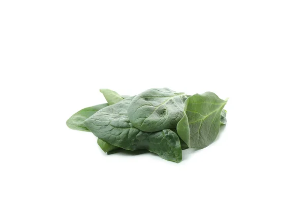 Fresh Raw Spinach Isolated White Background — Stock Photo, Image