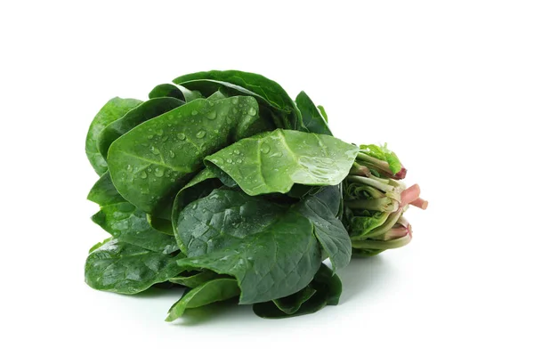 Raw Fresh Spinach Isolated White Background — Stock Photo, Image