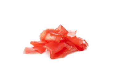 Kırmızı turşulu kızıl beyaz arka planda izole edilmiş