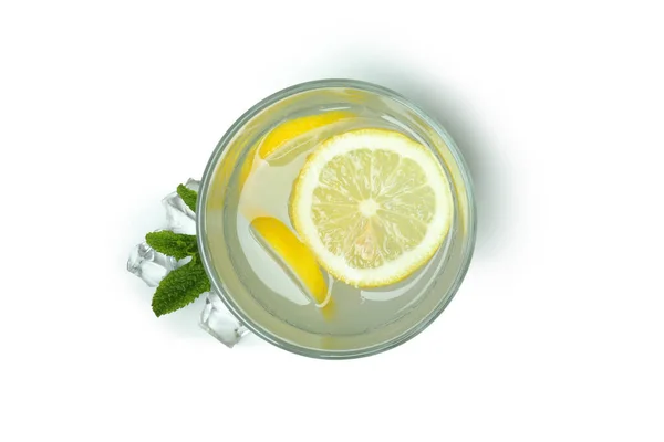 Üveg Limonádé Izolált Fehér Alapon — Stock Fotó