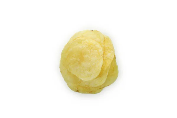 Група Картопляних Чіпсів Ізольовані Білому Тлі — стокове фото