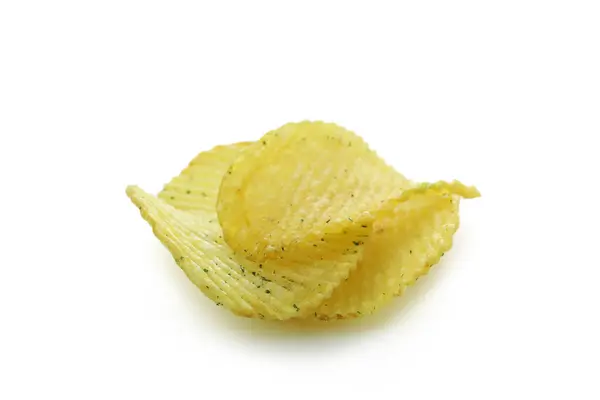 배경에 감자칩 — 스톡 사진