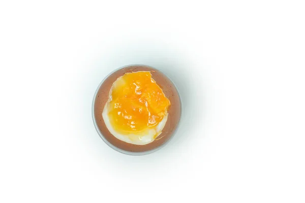 Tasty Boiled Egg Isolated White Background — Stock Photo, Image