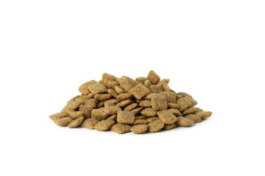 Beyaz arkaplanda izole edilmiş hayvan yemi yığını