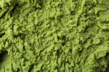 Tüm arka planda lezzetli wasabi sosu, kapat.