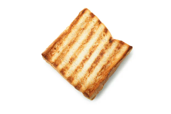 Savoureux Sandwich Grillé Isolé Sur Fond Blanc — Photo