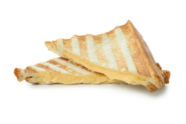 Смачний Бутерброд Грилі Ізольований Білому Тлі — стокове фото
