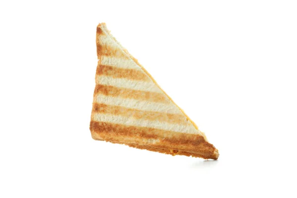 Leckeres Gegrilltes Sandwich Isoliert Auf Weißem Hintergrund — Stockfoto
