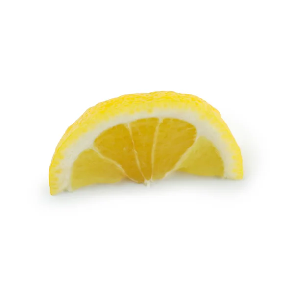 白色背景下的柠檬片 — 图库照片