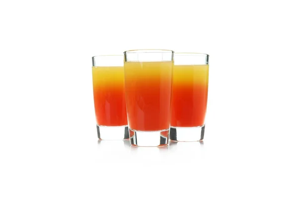 Tequila Sunrise Cocktail Isoliert Auf Weißem Hintergrund — Stockfoto