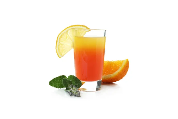 Tequila Sunrise Cocktail Απομονωμένο Λευκό Φόντο — Φωτογραφία Αρχείου
