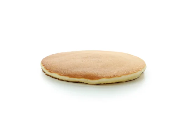 Single Smakelijke Pannenkoek Geïsoleerd Witte Achtergrond — Stockfoto