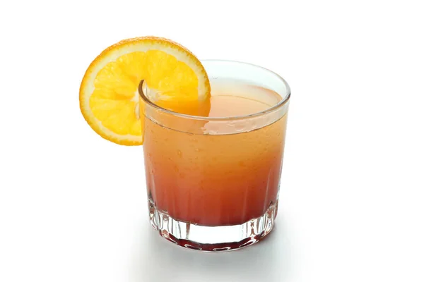 Tequila Sunrise Cocktail Isoliert Auf Weißem Hintergrund — Stockfoto