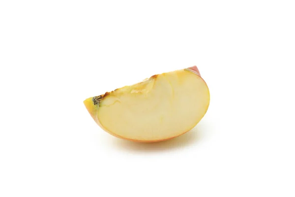 Tranche Pomme Isolée Sur Fond Blanc — Photo