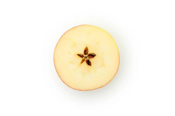 Slice Apple Isolated White Background — Stock Photo, Image