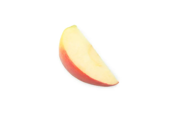 Řez Jablka Izolované Bílém Pozadí — Stock fotografie