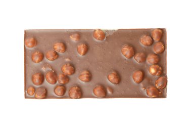 Beyaz arka planda izole edilmiş lezzetli çikolatalar.