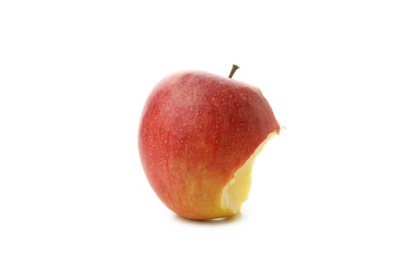 Спелые Укушенные Яблоки Изолированы Белом Фоне — стоковое фото