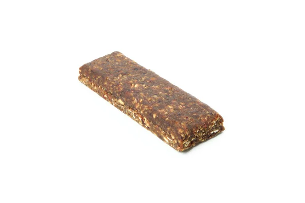 Smaklig Protein Bar Isolerad Vit Bakgrund — Stockfoto