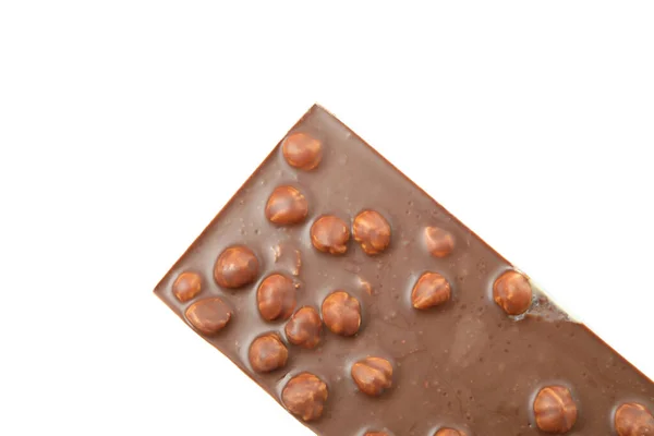 Chutná Čokoláda Bar Izolované Bílém Pozadí — Stock fotografie
