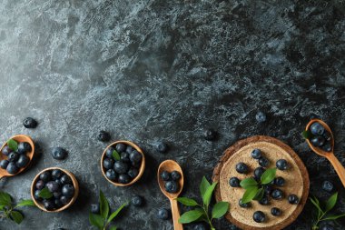 Siyah dumanlı böğürtlen konsepti