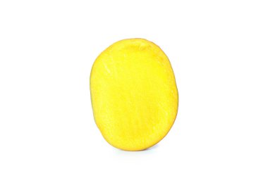 Olgun Mango meyvesi beyaz arkaplanda izole
