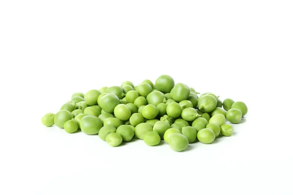 在白色背景上分离的绿豆种子 — 图库照片