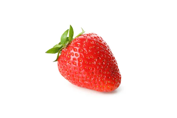 Fresh Tasty Strawberry Isolated White Background — Stock Photo, Image