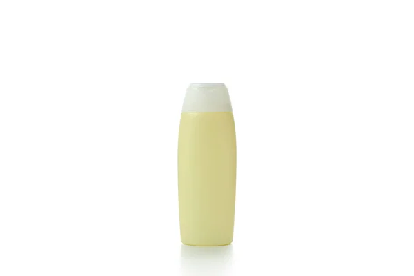 Порожня Пляшка Шампуню Ізольована Білому Тлі — стокове фото