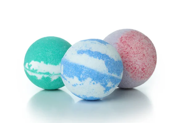 Bath Balls Isolated White Background Close — Stock Photo, Image