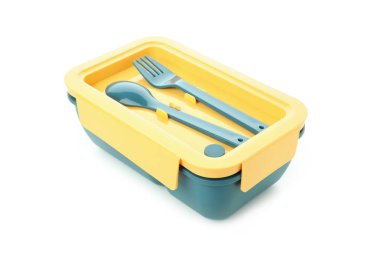 Beyaz arkaplanda izole edilmiş şık beslenme çantası