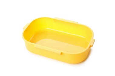 Boş beslenme çantası beyaz arkaplanda izole edildi