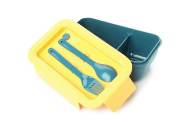 Beyaz arkaplanda izole edilmiş şık beslenme çantası