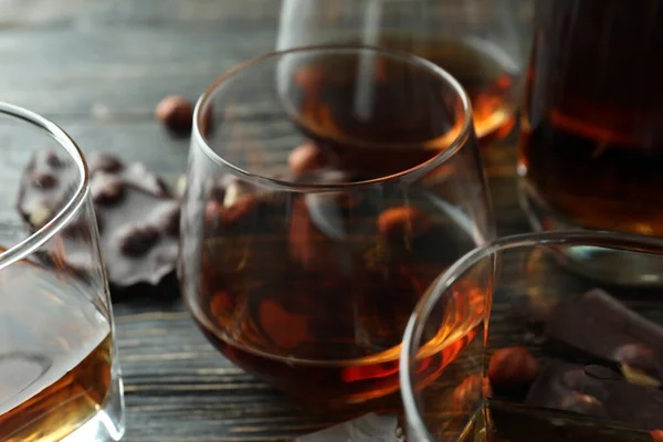 Concepto Bebidas Alcohólicas Duras Con Coñac — Foto de Stock