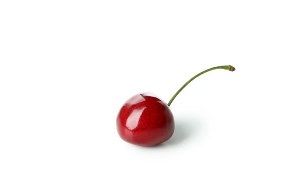 Sweet Red Cherry Isolated White Background — Stock Photo, Image