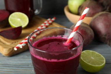 Pancar suyu ile sağlıklı içecek kavramı