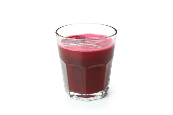 Čerstvé Červené Řepy Smoothie Izolované Bílém Pozadí — Stock fotografie