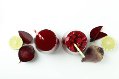 Pancar suyu ile sağlıklı içecek kavramı